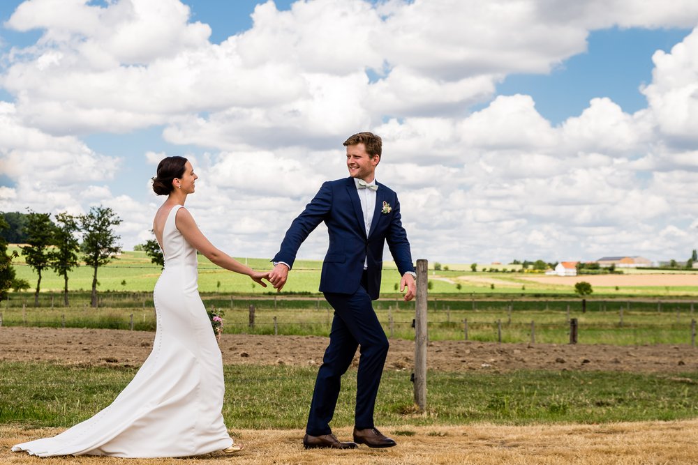 Anke & Olivier’s corona outdoor wedding