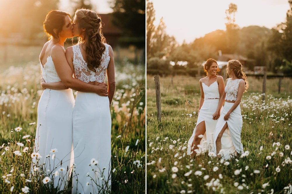 Priscilla & Femke’s romantische barn wedding