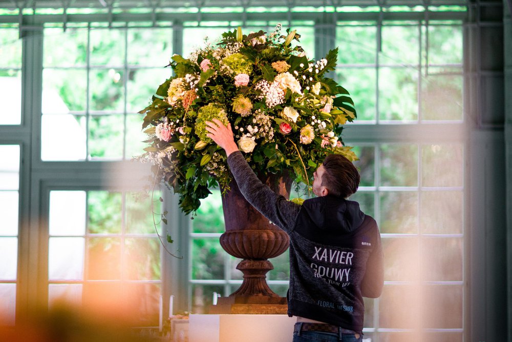 Royale bloemen voor je huwelijk én geschenkjes van Xavier Gouwy