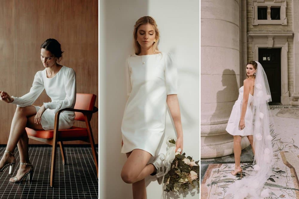 Korte trouwjurken: de leukste modellen & andere moderne alternatieven