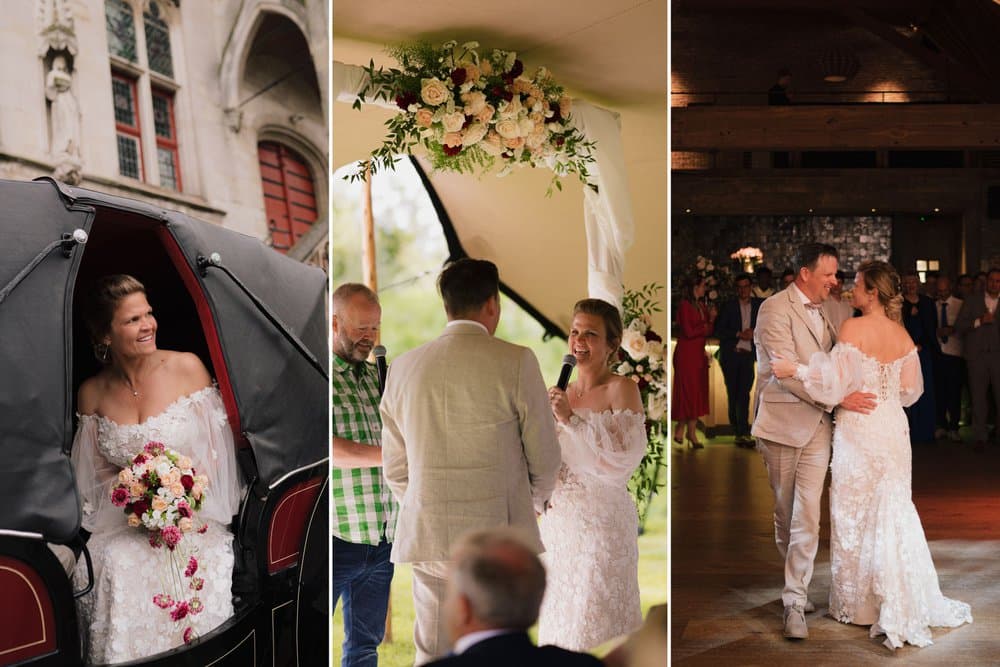 Van Parijs tot Sint-Laureins: Lindsay & Dries’ warme huwelijksfeest in Hoeve Engelendael