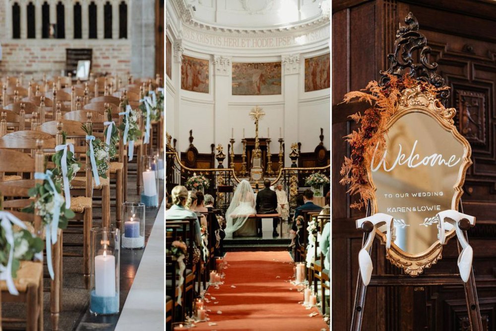 8x decorating the church during your wedding