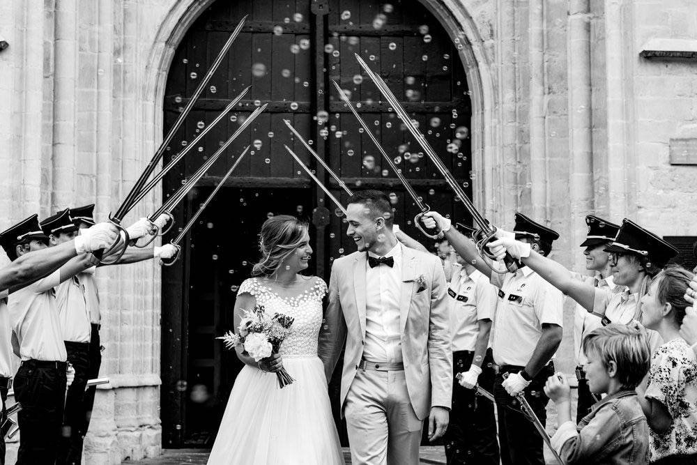 Journalistieke trouwfotografie vol actie en emotie door fotograaf Gaetan Dardenne