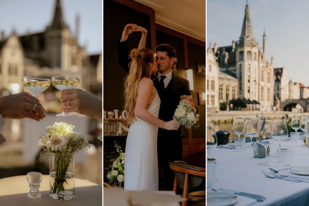 Alles op één trouwlocatie: het geheim van Ghent Marriott Hotel aan de Korenlei