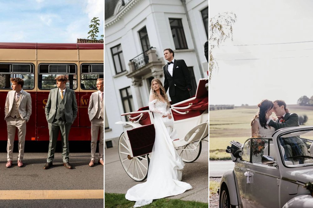12x originele ceremoniewagens voor een grand entrance op je trouwdag