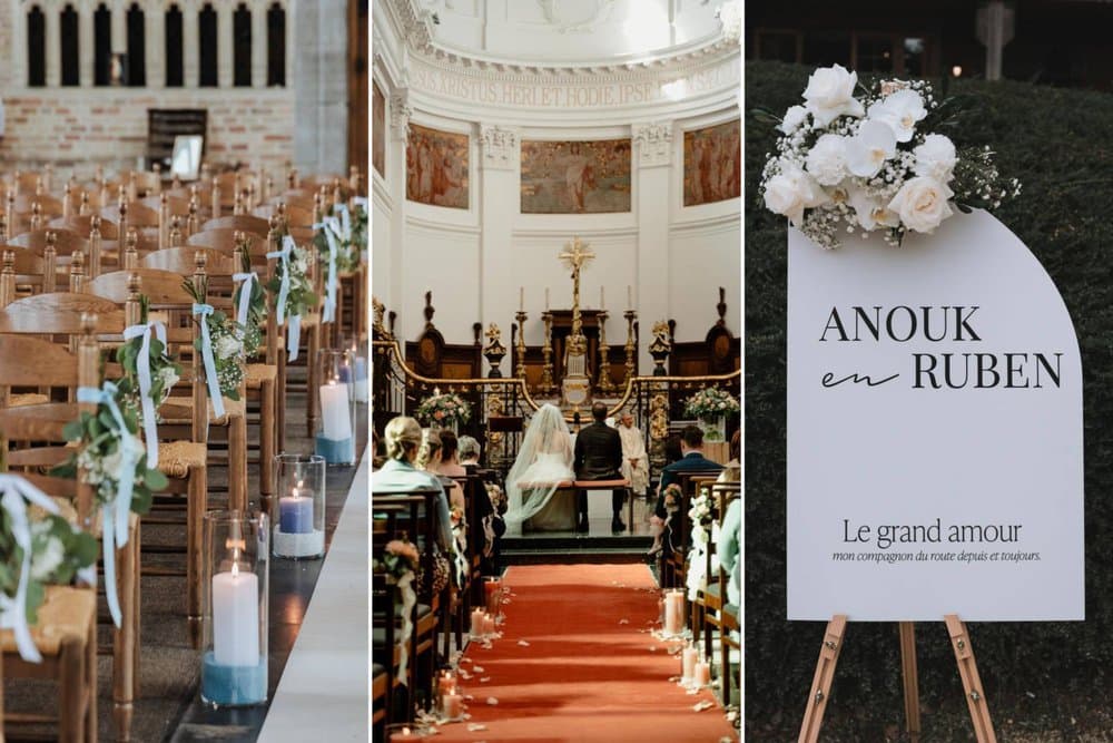 8x decoratie van de kerk tijdens je huwelijk