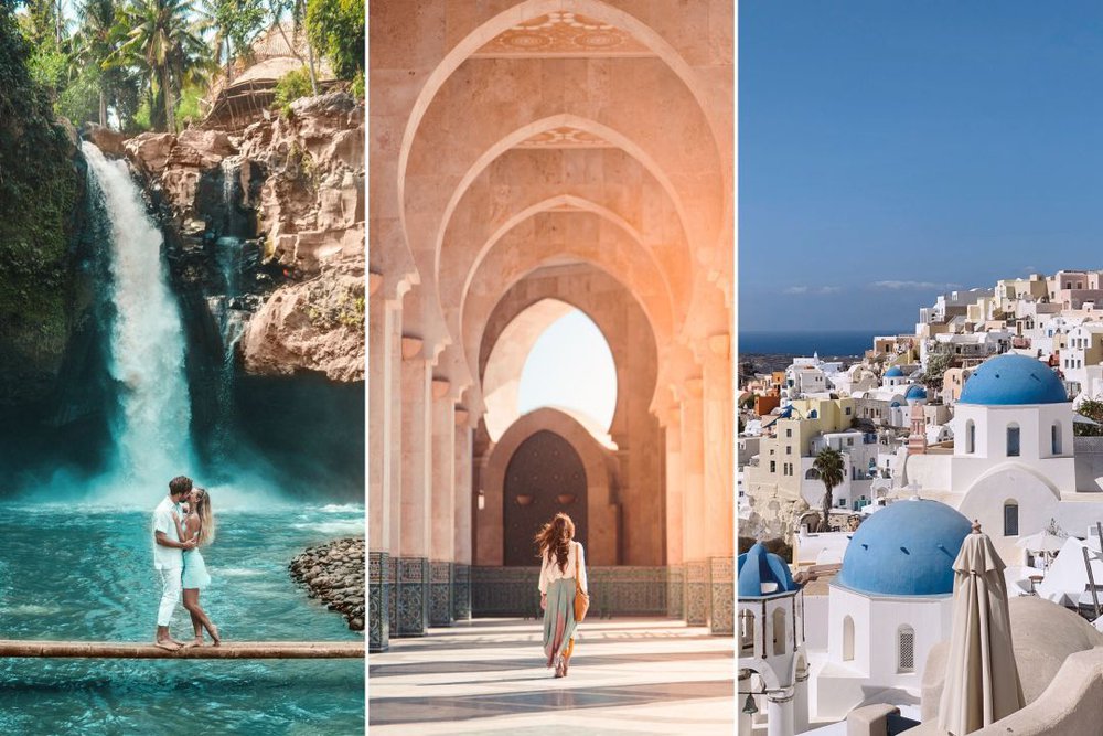 Discover the best and sunniest honeymoon destinations by month