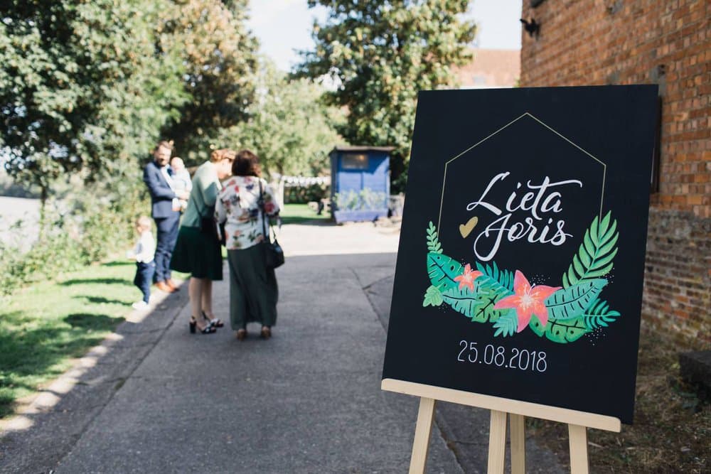 Een krijtbord op je huwelijk? Super trendy!