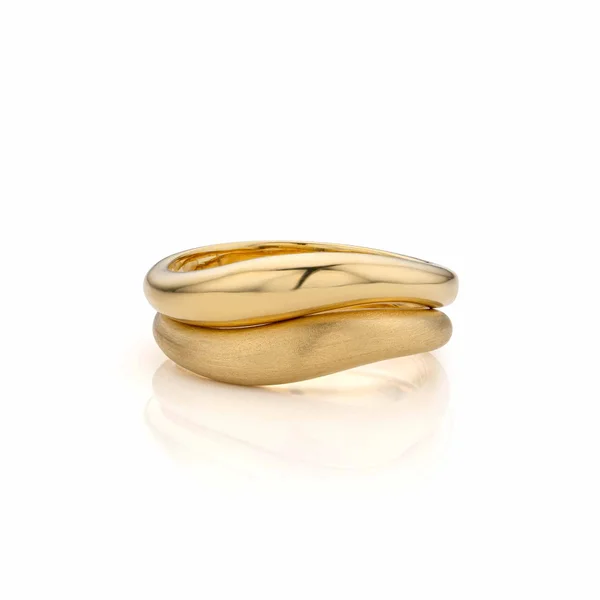 Flow ringen in geel goud 18kt.