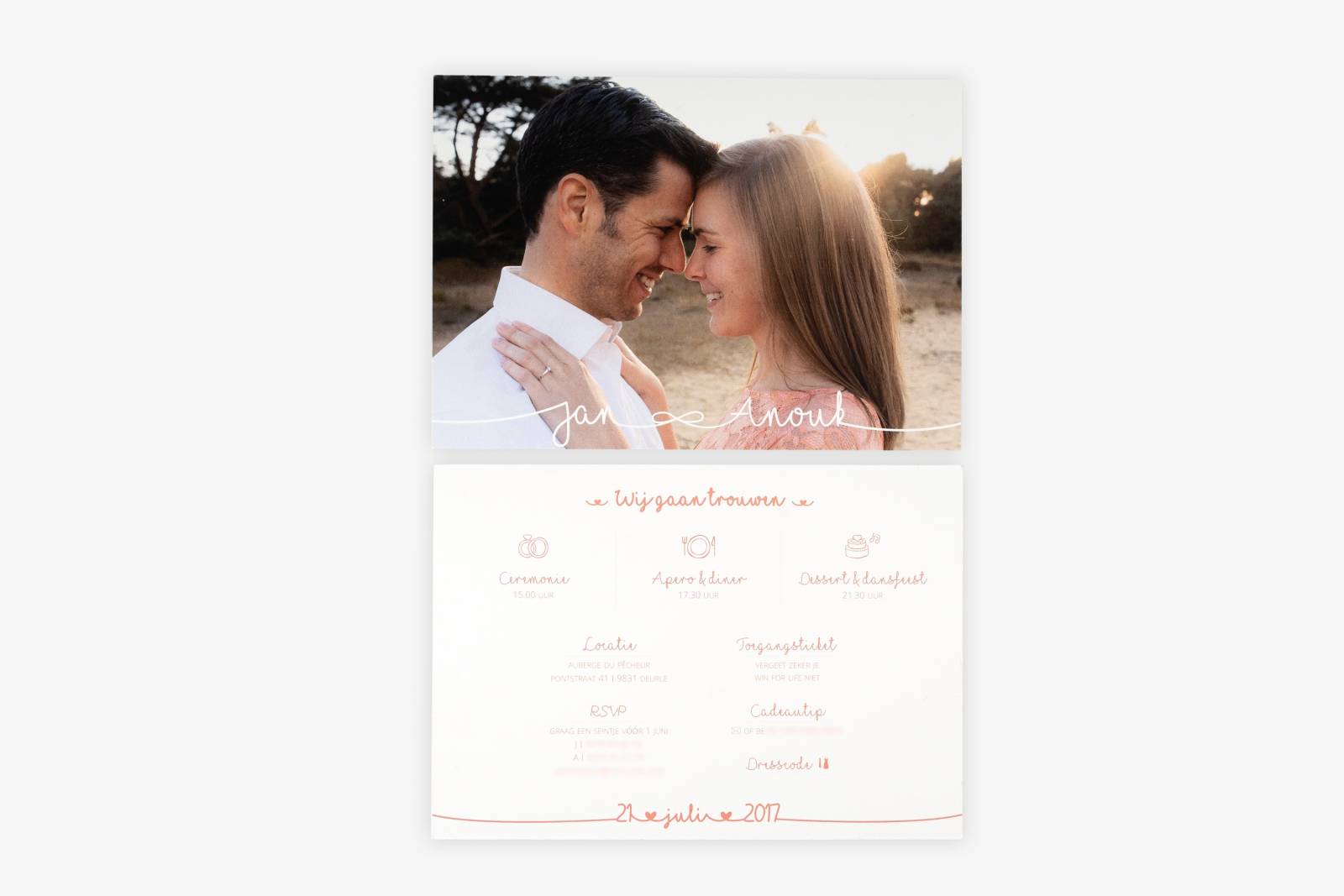 Bravoo - trouwuitnodiging - drukwerk huwelijk - grafisch design - House of Weddings - 20